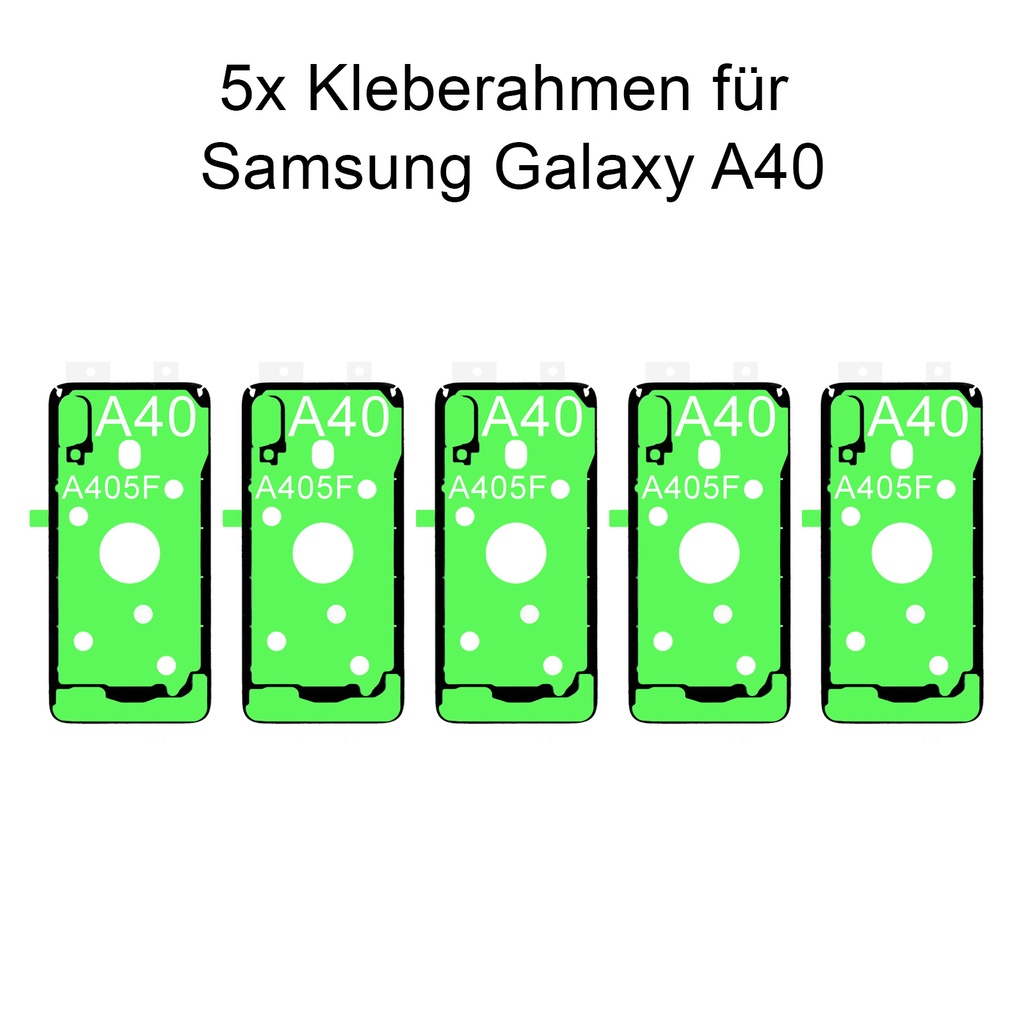 [DNG-0-2205] 5x Samsung Galaxy A40 SM-A405F Rahmen Kleber Klebepad Adhesive Wasser Dichtung Kleberahmen Rahmenkleber