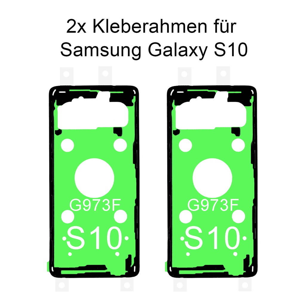 [DNG-0-2709] 2x Samsung Galaxy S10 G973F Kleberahmen Kleber Klebepad Adhesive Wasser Dichtung Rahmenkleber