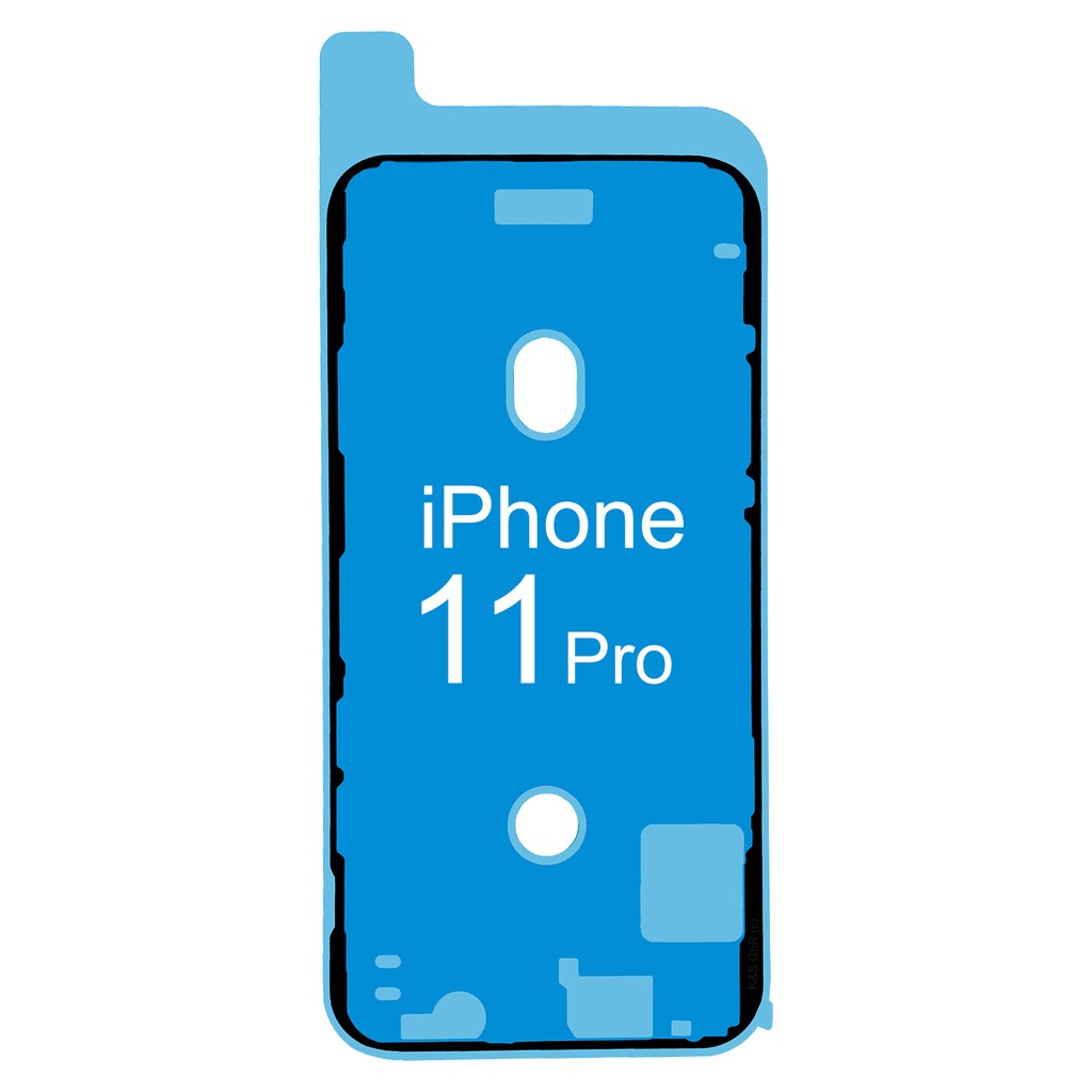 [DNG-0-2603] 10x iPhone 11 Pro Rahmen Display LCD Kleber Klebepad Adhesive Wasser Dichtung Kleberahmen Rahmenkleber Schwarz