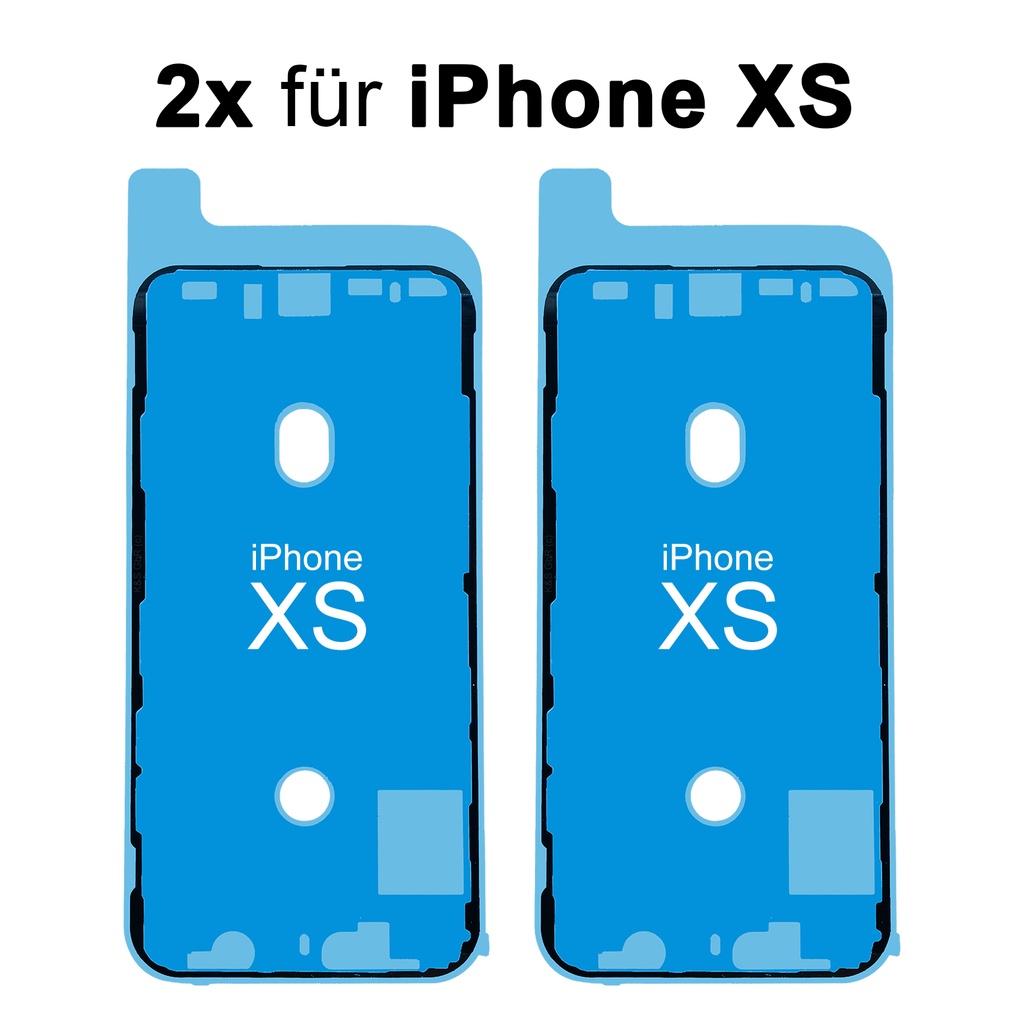 [DNG-0-1910] 2x iPhone XS Rahmen Display LCD Kleber Klebepad Adhesive Wasser Dichtung Kleberahmen Rahmenkleber Schwarz