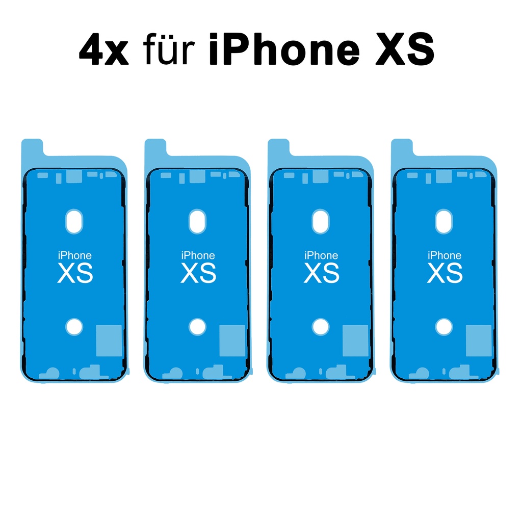 [DNG-0-1934] 5x iPhone XS Rahmen Display LCD Kleber Klebepad Adhesive Wasser Dichtung Kleberahmen Rahmenkleber Schwarz