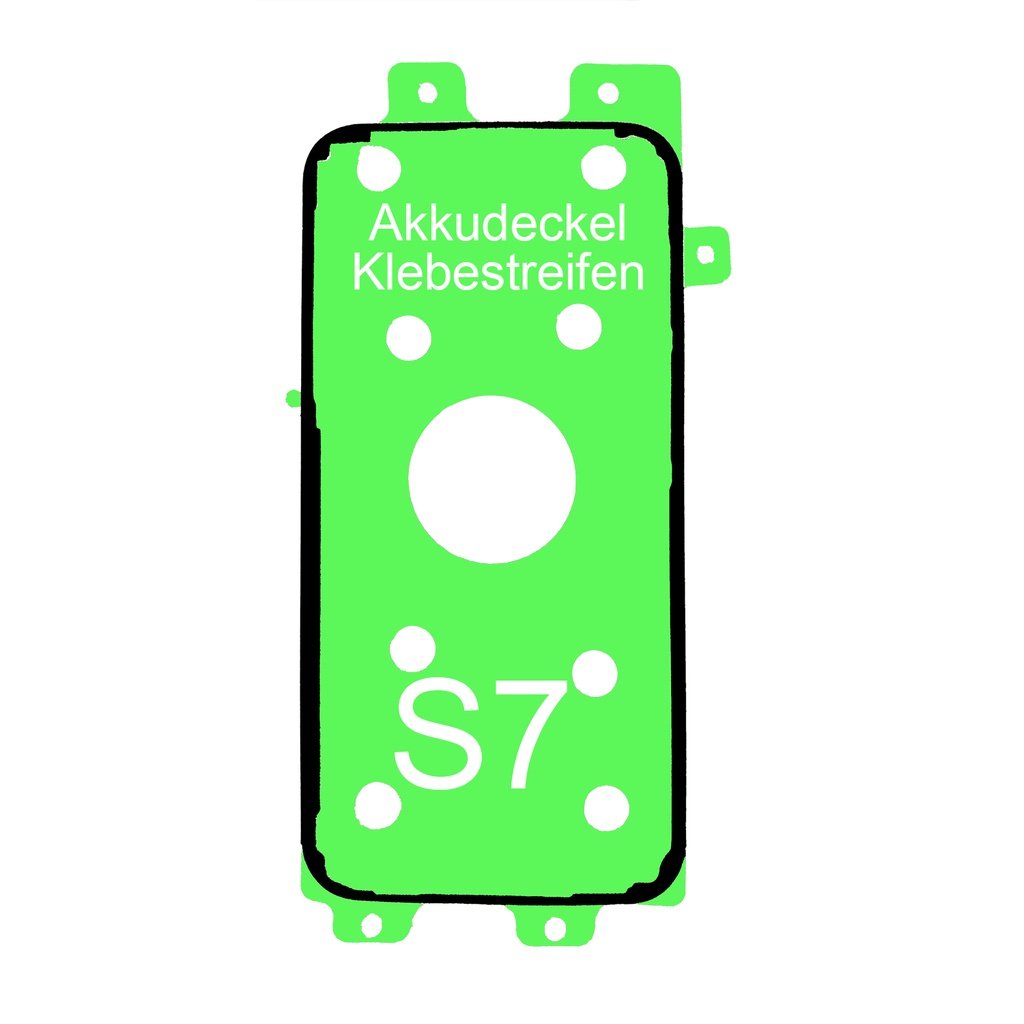 [DNG-0-2869] Samsung Galaxy S7 Rahmen Display Kleber Klebepad Adhesive Wasser Dichtung Kleberahmen Rahmenkleber