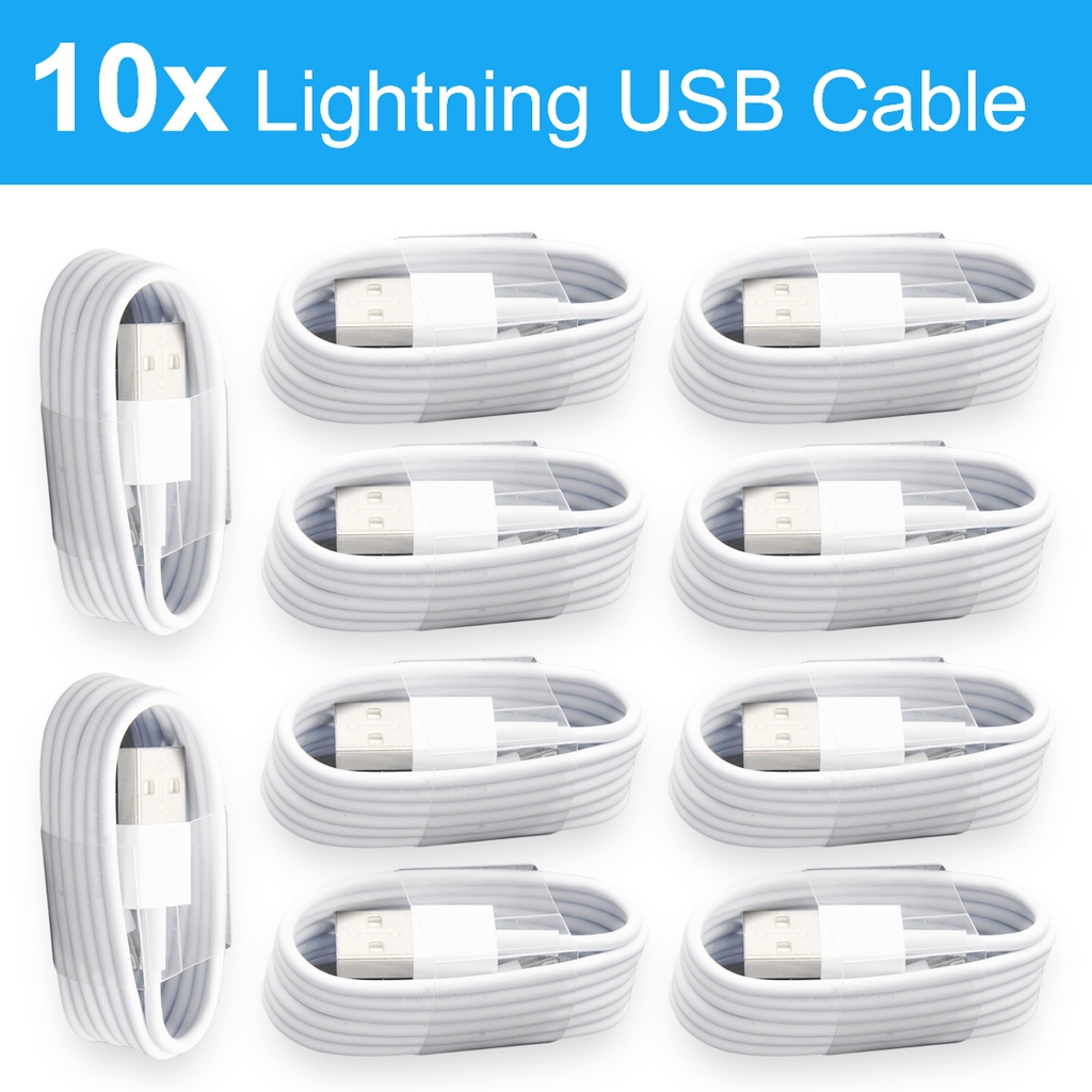 [DNG-0-2863] 10x Lightning Ladekabel für iPhone 4 4s 5 5s 5c 6 6s 6 Plus 7 Plus