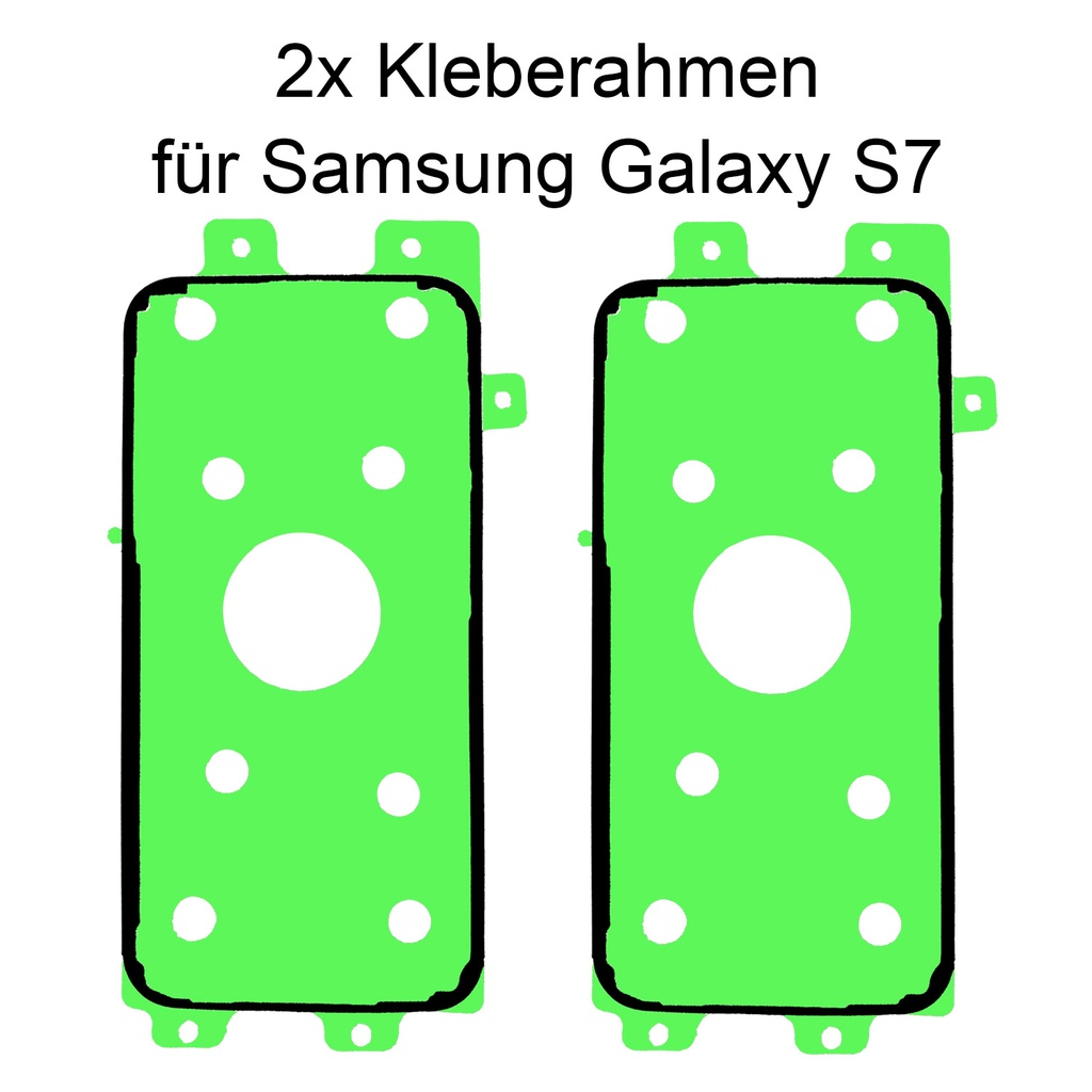 [DNG-0-2195] 2x Samsung Galaxy S7 Rahmen Display Kleber Klebepad Adhesive Wasser Dichtung Kleberahmen Rahmenkleber