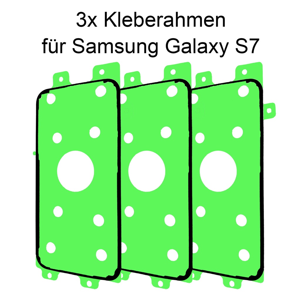 [DNG-0-2035] 3x Samsung Galaxy S7 Rahmen Display Kleber Klebepad Adhesive Wasser Dichtung Kleberahmen Rahmenkleber