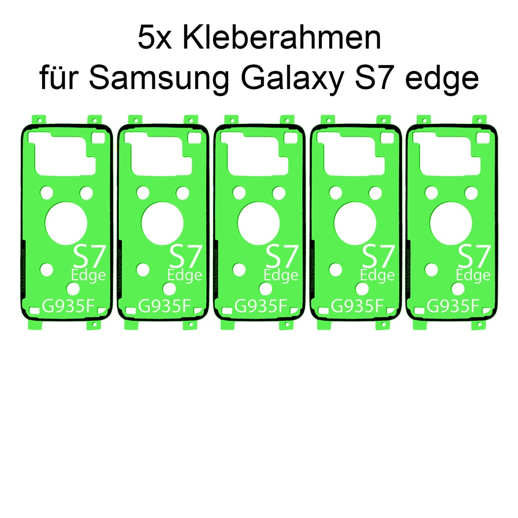[DNG-0-2063] 5x Samsung Galaxy S7 edge SM-G935 Rahmen Kleber Klebepad Adhesive Wasser Dichtung Kleberahmen Rahmenkleber