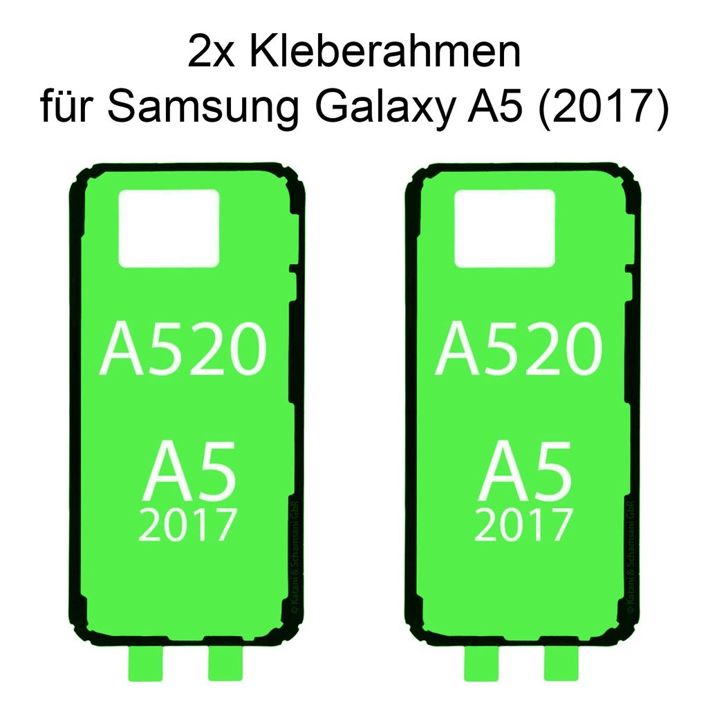 [DNG-0-2066] 2x Samsung Galaxy A5 (2017) A520 Rahmen Klebepad Adhesive Kleberahmen Rahmenkleber