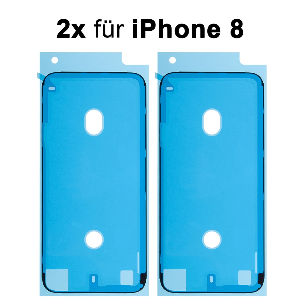 [DNG-0-2180] 2x iPhone 8 Rahmen Display Kleber Klebepad Adhesive Glue Schwarz Wasser Dichtung Kleberahmen