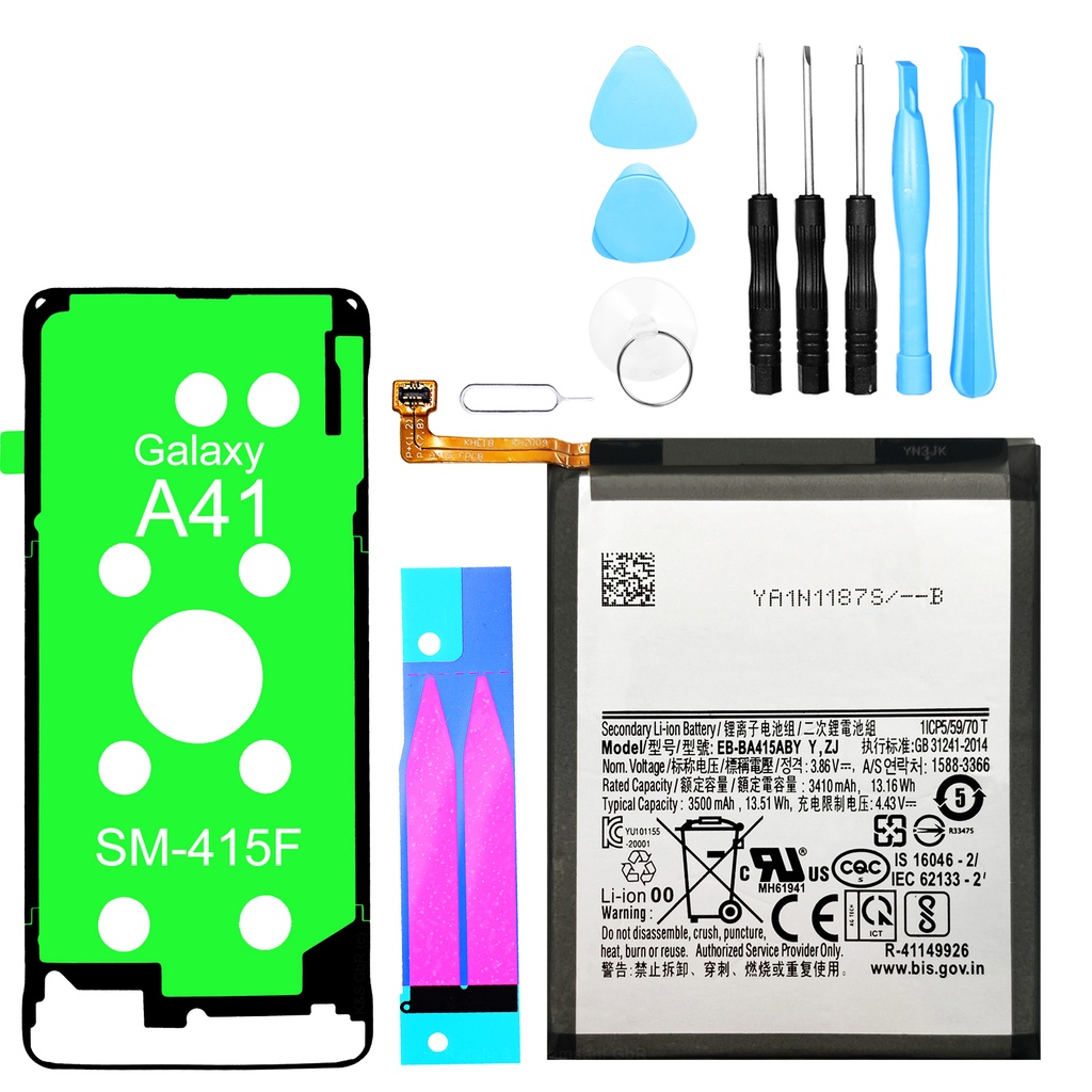 [DNG-0-1980] Akku kompatibel zu Samsung Galaxy A41 SM-A415F ersetzt EB-BA415ABY - 3500mAh + Werkzeugset