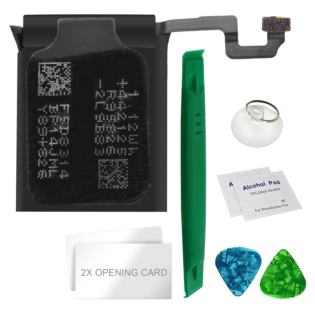 [DNG-0-1993] Ersatzakku für Apple Watch Serie 4 / 44 mm Akku Li-Ion - Ersetzt A2059 - Werkzeugset