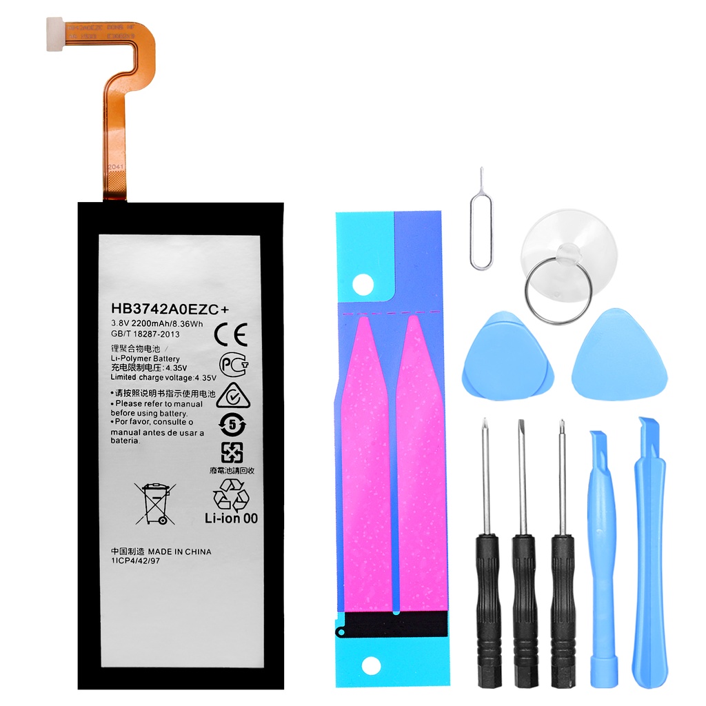 [DNG-0-1994] Akku ersetzt Huawei Ascend P8 Lite  kompatibel zu HB3742A0EZC+ Huawei P8 Lite + Werkzeugset