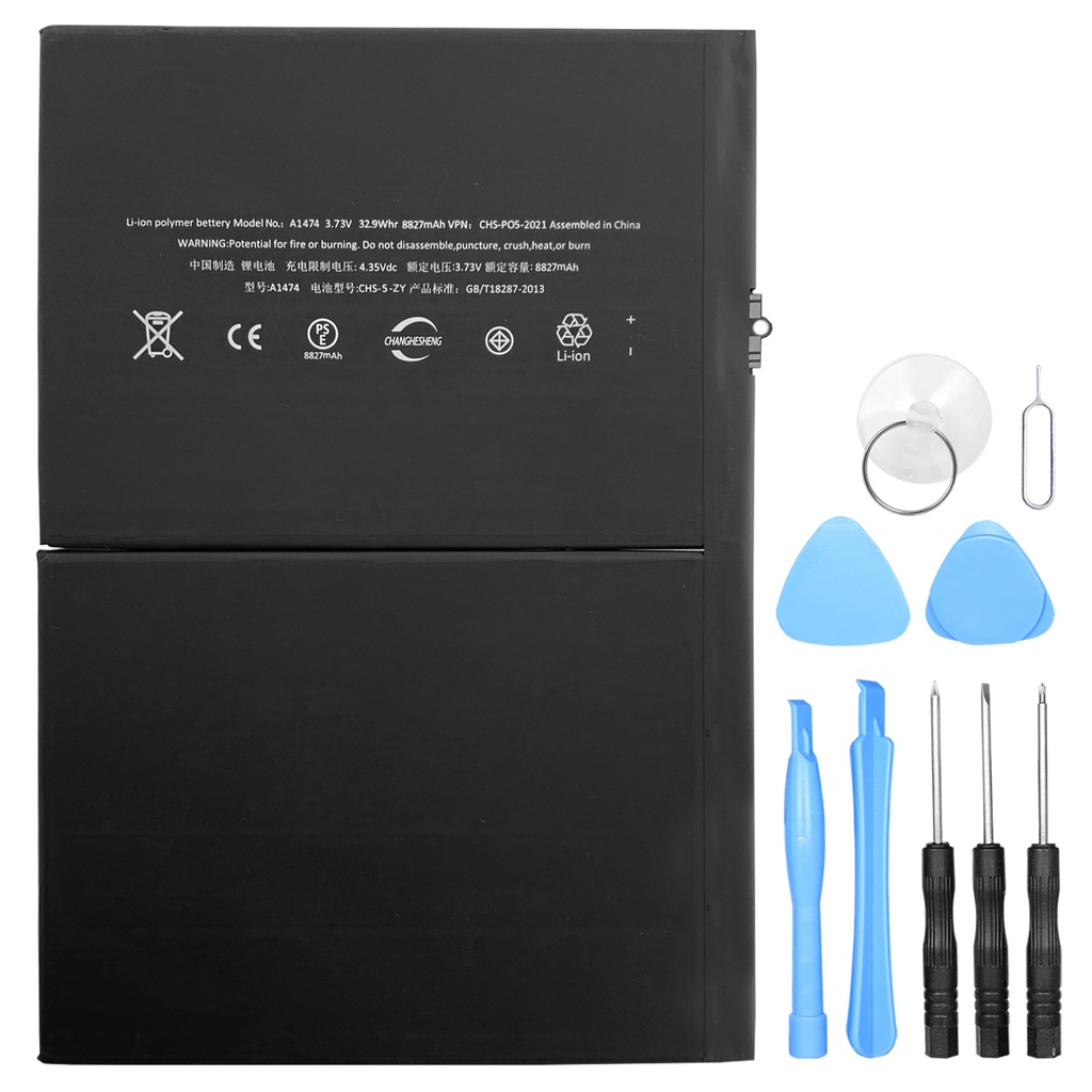 [DNG-0-2003] Akku kompatibel zu Apple iPad Air 1. / iPad 5 - ersetzt A1474 8827mAh + Werkzeugset