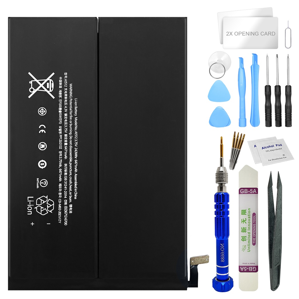 [DNG-0-2007] Ersatzakku für Apple iPad Mini 2/3 Akku Li-Ion - Ersetzt APN + Werkzeugset