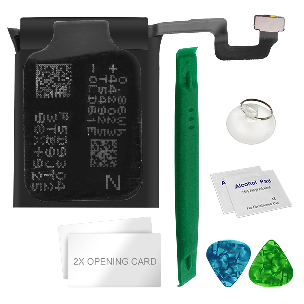 [DNG-0-2013] Ersatzakku für Apple Watch Serie 4 / 40 mm Akku Li-Ion - Ersetzt A2058 | A2007- Werkzeugset