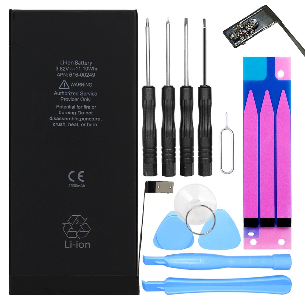 [DNG-0-2033] Ersatzakku für Apple iPhone 7 Plus / 7P Akku Li-Ion - Ersetzt APN 616-00249 mit Werkzeug + Klebestreifen