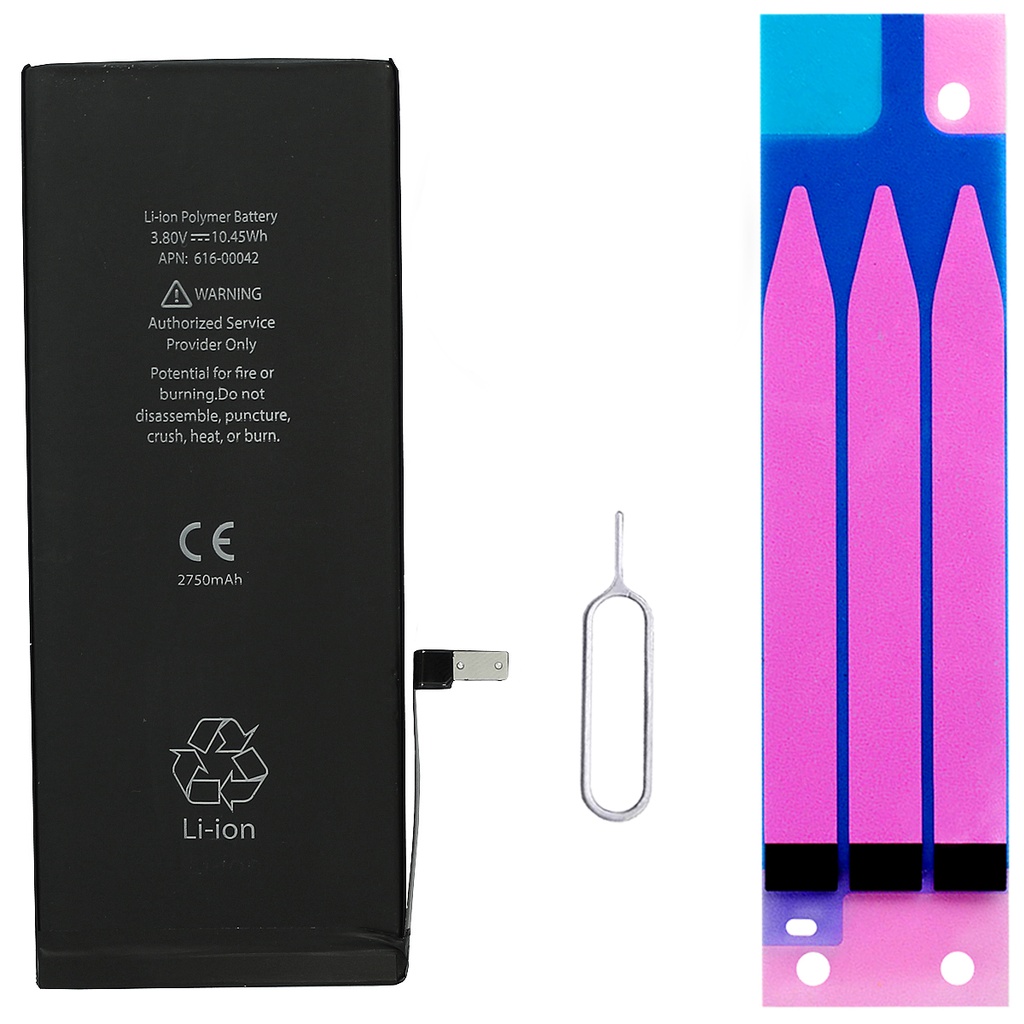 [DNG-0-2038] Ersatzakku iPhone 6s Plus Akku Batterie 6s Plus + Klebestreifen + Sim Karten Pin Nadel