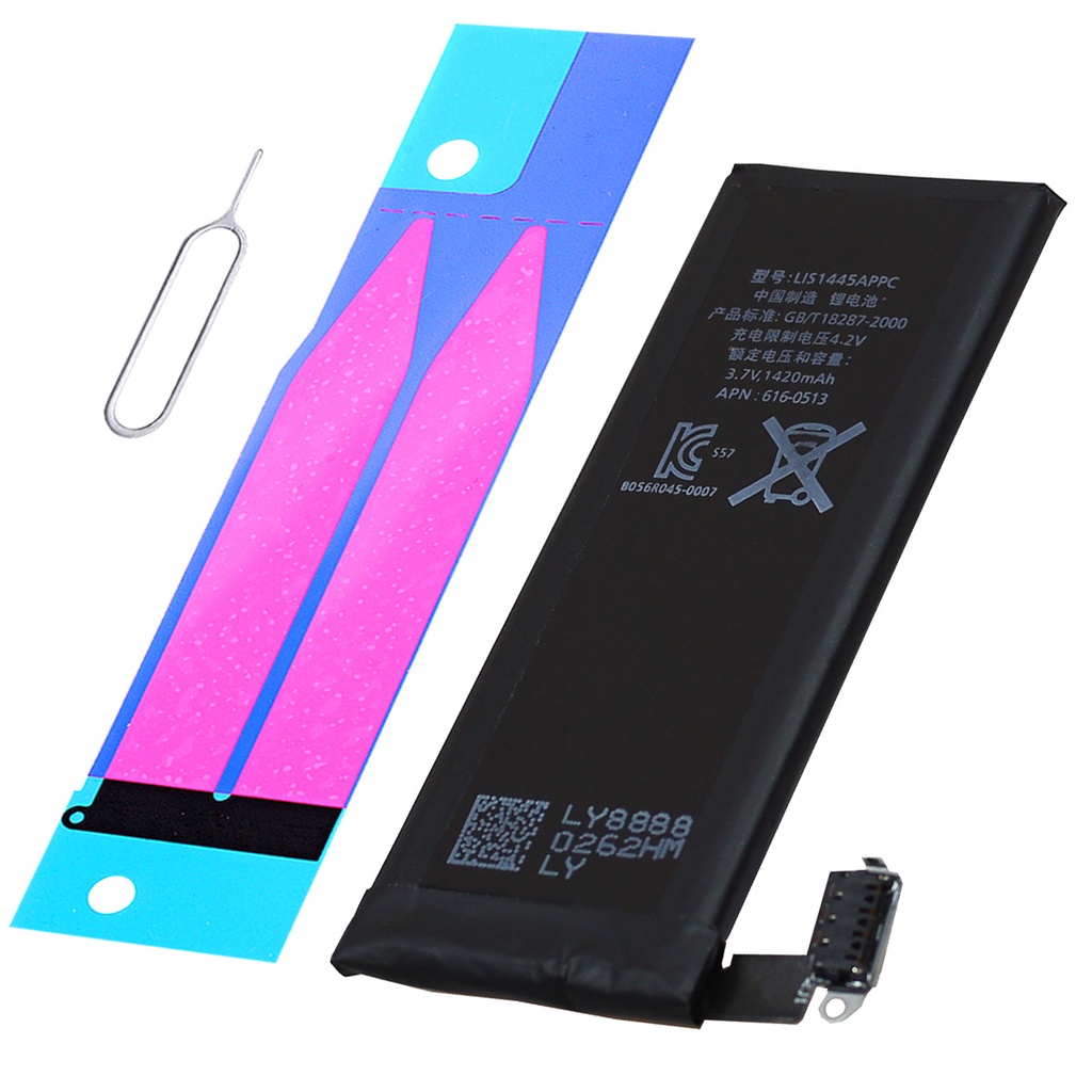 [DNG-0-2049] Ersatzakku iPhone 4 Akku Batterie 4G + Klebestreifen + Sim Karten Pin Nadel