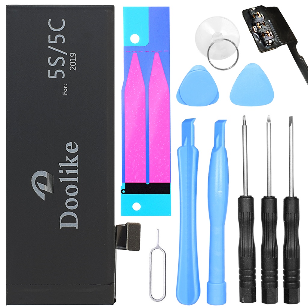 [DNG-0-2771] Akku iPhone 5c Ersatzakku High Power Li-Polymer mit 0 Cycle + Werkzeugset und Klebestreifen
