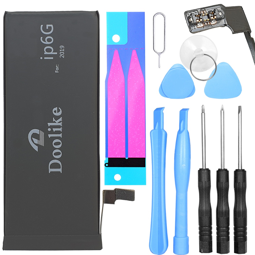 [DNG-0-2784] Ersatzakku für iPhone 6 High Power Li-Polymer mit 0 Cycle + Werkzeugset und Klebestreifen