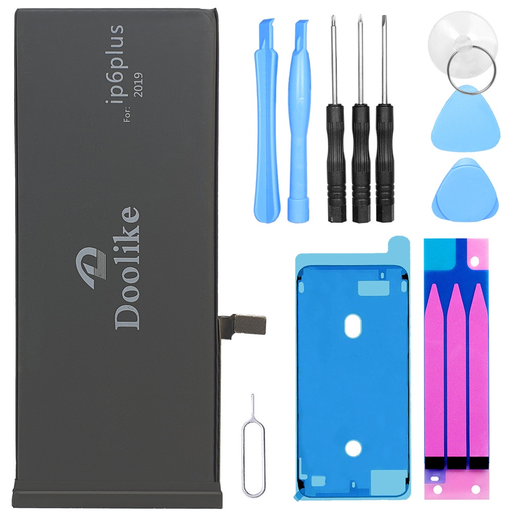 [DNG-0-2791] Akku iPhone 6 Plus Ersatzakku High Power Li-Polymer mit 0 Cycle + Werkzeugset + Klebestreifen + Kleberahmen