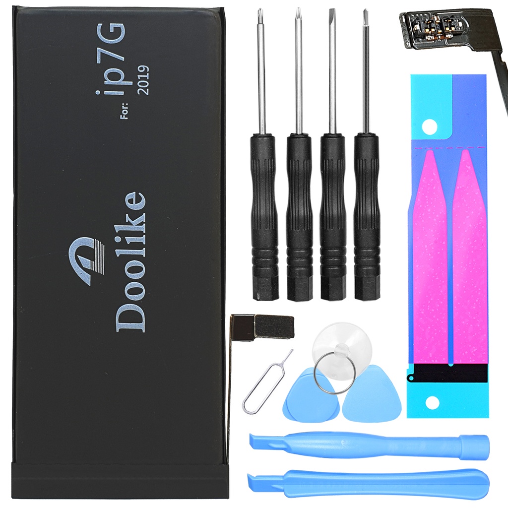 [DNG-0-2795] Akku iPhone 7 Ersatzakku High Power Li-Polymer mit 0 Cycle + Werkzeugset und Klebestreifen