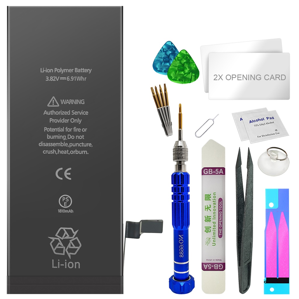 [DNG-0-2804] Akku für Apple iPhone 6 Ersatzakku Li-Ion 1810mAh mit Werkzeugset