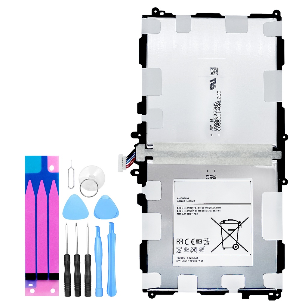 [DNG-0-2829] Akku kompatibel zu Samsung Galaxy NOTE 10.1 P600 P601 P605 WiFi Tablett Pro 2014 - T8220E 8220mAh + Werkzeugset