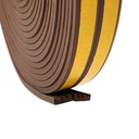 10m Gummidichtung selbstklebend Fensterdichtung  - W-Profil 1,5 - 3mm EPDM Dichtung Braun