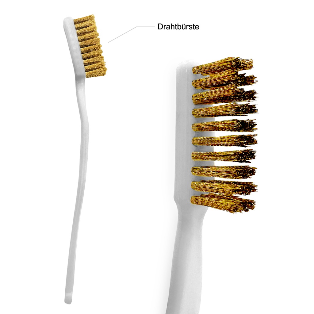 [DNG-0-2548] Mini Drahtbürste Messingbürste Metallbürste Kleine Bürste Weiß